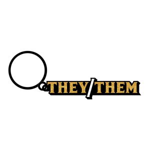 Woodrocket TheyThemKeychain MAIN