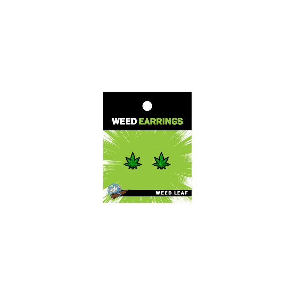 WOODROCKET WEED EARRINGS MAIN