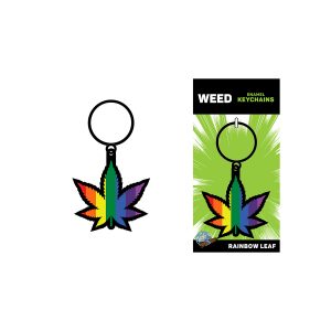 Woodrocket RainbowLeafKeychain MAIN